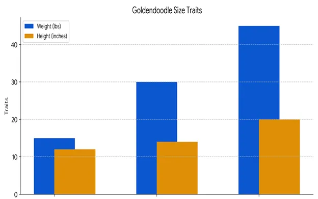 Goldendoodle Size Comparison, Cost, Temper (MINI VS MEDIUM VS ADULT) 2 Goldendoodle-size-traits