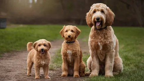 Goldendoodle Size Comparison, Cost, Temper (MINI VS MEDIUM VS ADULT) 5 Goldendoodle-sizes