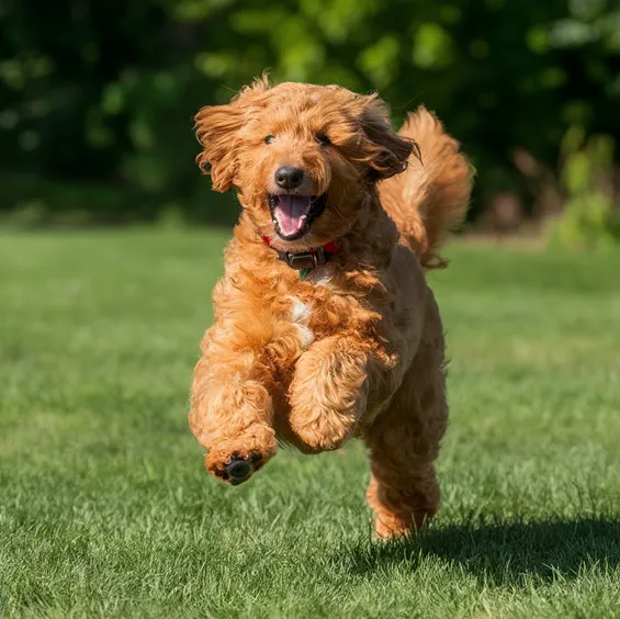 Mini Goldendoodle Temperament: Complete overview 6 Mini-Goldendoodle-Energetic