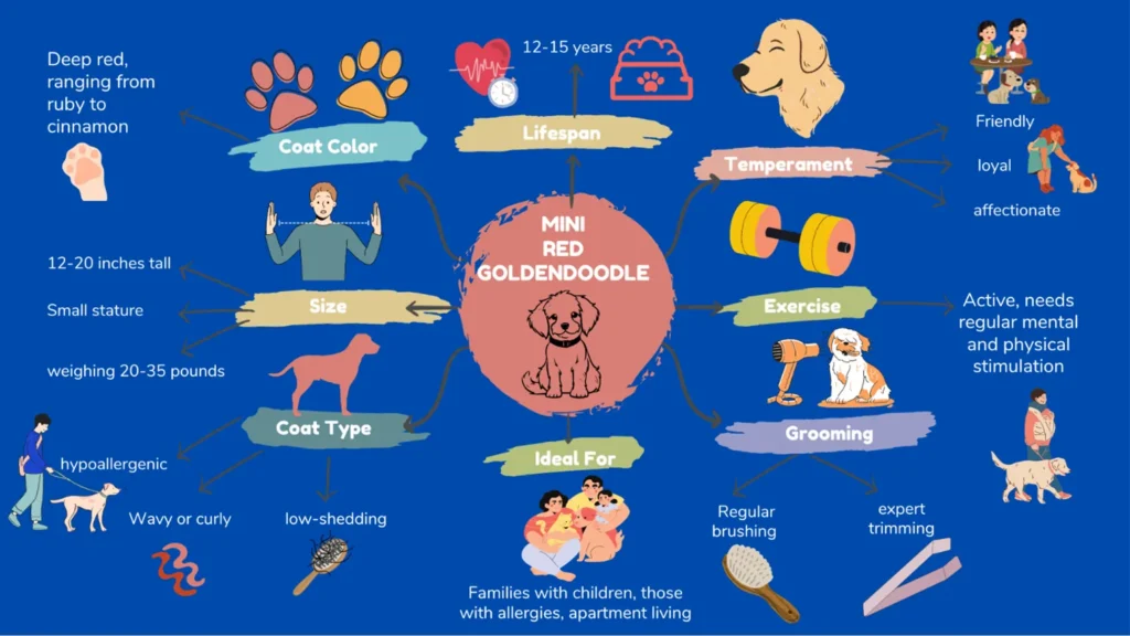 Red Mini Goldendoodle Guide: Interesting Facts By Generations with Pictures 1 Red-Mini-Goldendoodle-Overview