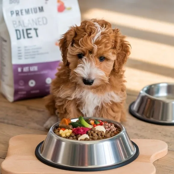 Micro Mini Goldendoodle: A Visual Handbook of this Pocket-sized Puppy 28 micro-mini-goldendoodle-Food
