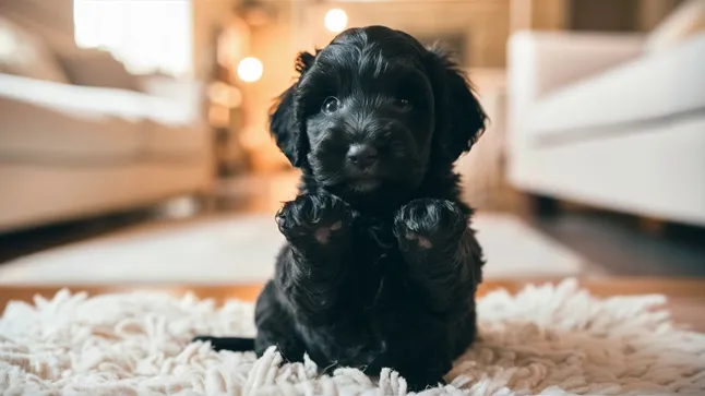 Black Mini Goldendoodle Latest Guide With Rare Photos & Unique Facts 5 Black-Mini-Goldendoodle-Appearance