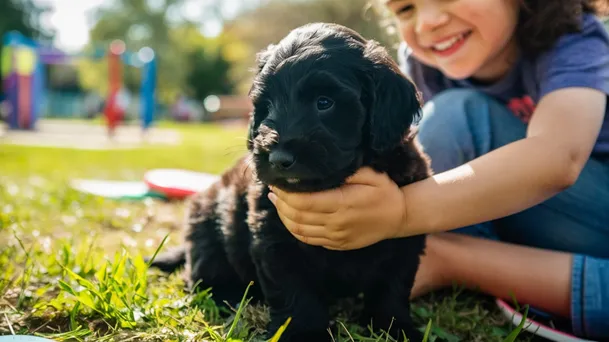 Black Mini Goldendoodle Latest Guide With Rare Photos & Unique Facts 7 Black-Mini-Goldendoodle-Personality