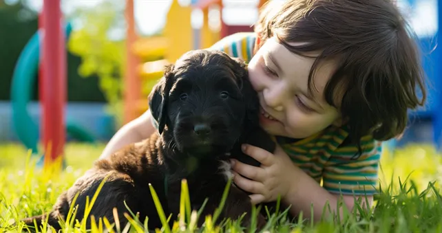Black Mini Goldendoodle Latest Guide With Rare Photos & Unique Facts 1 Black-Mini-Goldendoodle