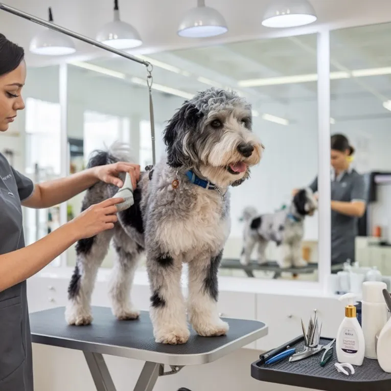 Blue Merle Mini Goldendoodle Rare breed with Latest Facts & Images 12 Blue Merle Mini Goldendoodle Grooming minigoldendoodlehub.us- Mini Goldendoodle Hub