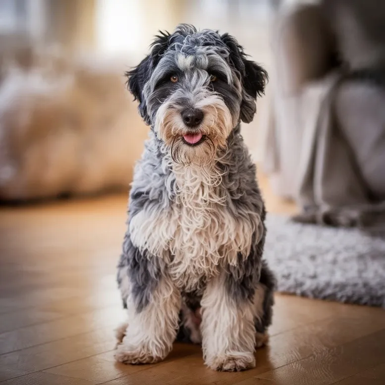Blue Merle Mini Goldendoodle Rare breed with Latest Facts & Images 2 Blue-Merle-Mini Goldendoodle