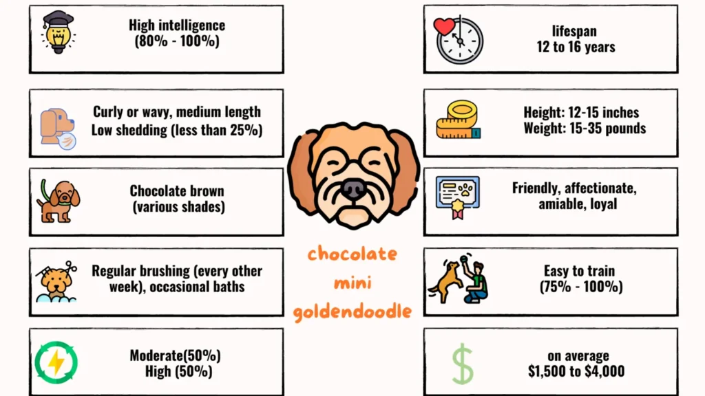 Chocolate Mini Goldendoodle Latest & Visual Handbook to This Designer Breed 2 Breed-Overview-Chocolate-Mini-Goldendoodle