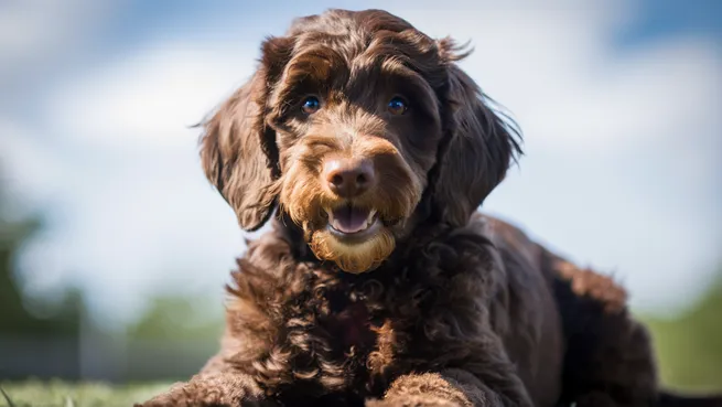 Chocolate Mini Goldendoodle Latest & Visual Handbook to This Designer Breed 6 Chocolate-Mini-Goldendoodle-Growth