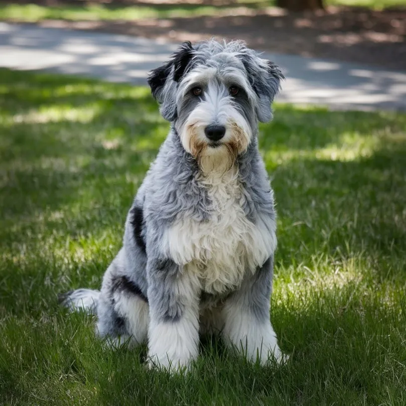 Blue Merle Mini Goldendoodle Rare breed with Latest Facts & Images 18 Full-Grown-Blue-Merle-Mini-Goldendoodle
