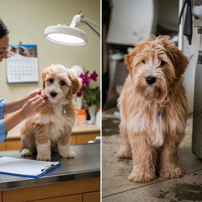Cheap / Affordable Mini Goldendoodle; Latest Guidelines to Buy Puppy 12 Incomplete-Vaccinations-Mini-Goldendoodle