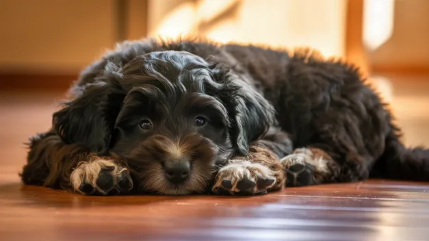 Black Mini Goldendoodle Latest Guide With Rare Photos & Unique Facts 9 Mini-Black-Goldendoodle-price