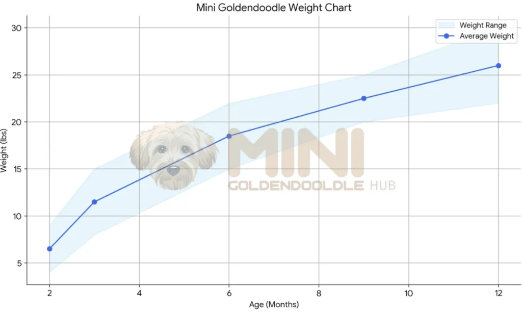 Mini Goldendoodle Weight, Growth Patterns, Charts and Expert Tips 6 Mini-Goldendoodle-Weight-Chart