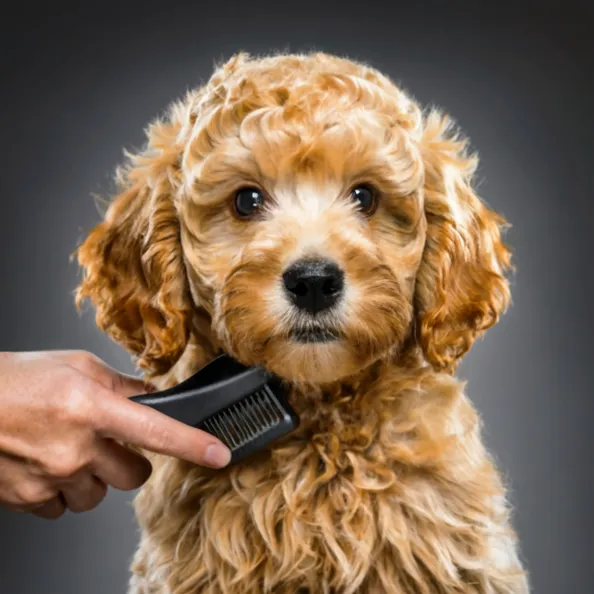 21+ Facts of Full Grown Mini Goldendoodle with Visual Guide & Expert Tips 28 Mini-Goldendoodle-brushing