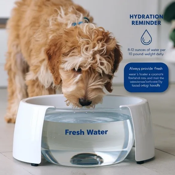 Best Food for Mini Goldendoodles with Feeding charts & Allergies 22 Mini-Goldendoodle-fresh-water