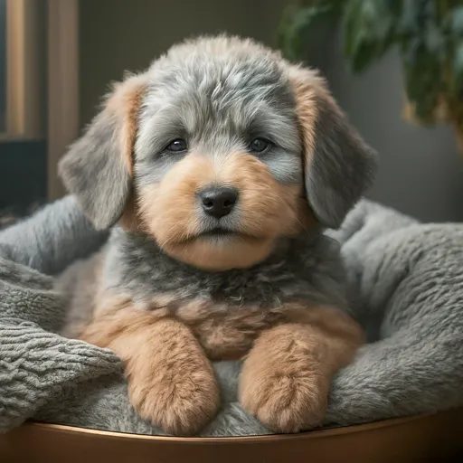 Rare Silver Mini Goldendoodle Latest Guide, Facts & Images 6 Silver-Beige-Mini-Goldendoodle
