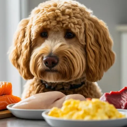 Best Food for Mini Goldendoodles with Feeding charts & Allergies 3 goldendoodle-food
