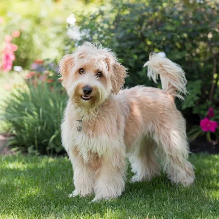 Entire Guide to Blonde Mini Goldendoodle with Rare Images & Facts 3 Blonde-Goldendoodle-Mini