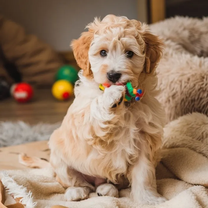 Entire Guide to Blonde Mini Goldendoodle with Rare Images & Facts 7 Blonde-Goldendoodle