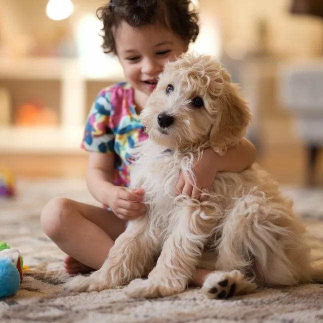 Entire Guide to Blonde Mini Goldendoodle with Rare Images & Facts 6 Blonde-Mini-Goldendoodle-Temperament