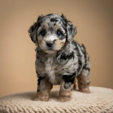 Premier Guide Phantom Goldendoodles & Miniature Mysteries with Rare Images 9 Blue-Merle-Phantom-Goldendoodle