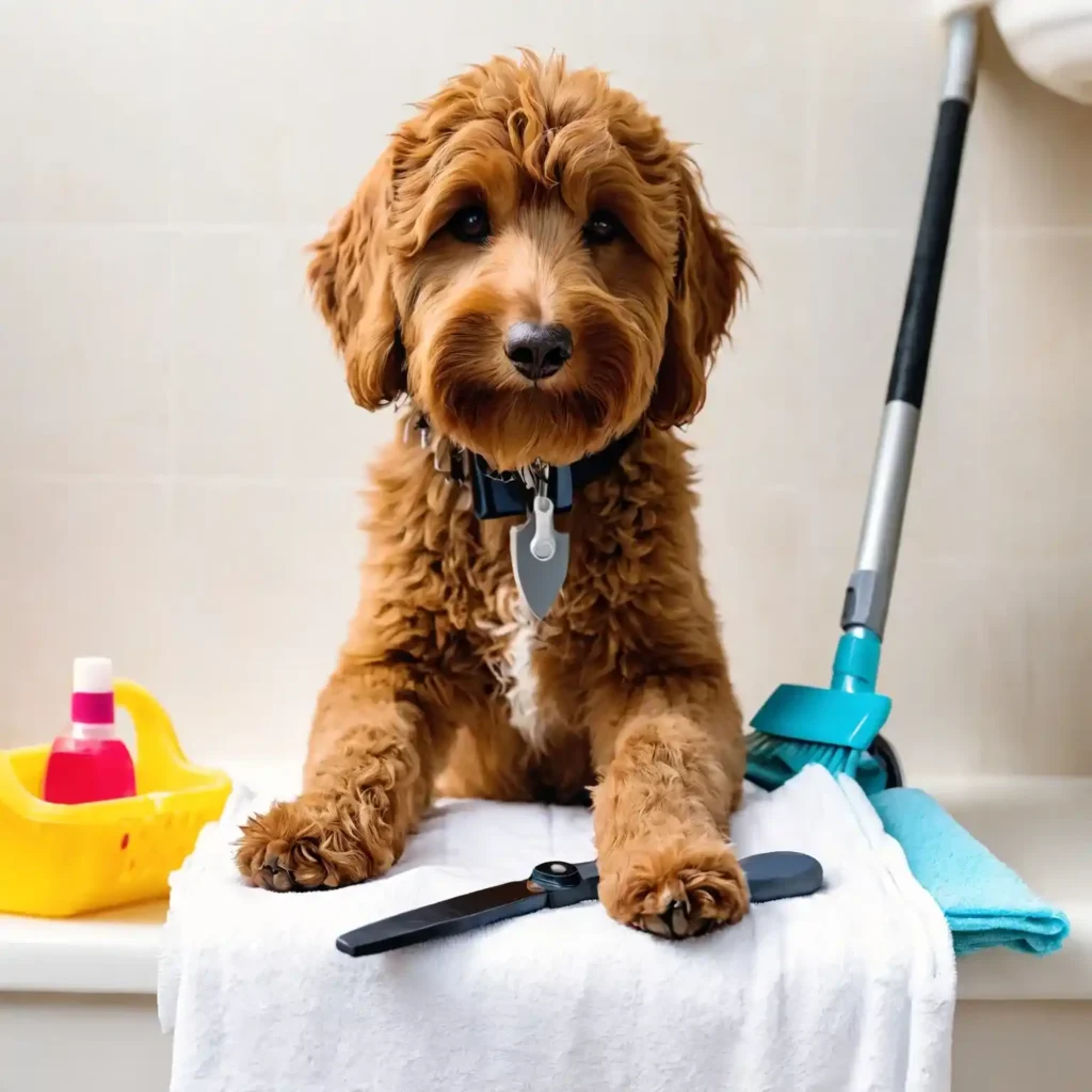 Premier Goldendoodle Face Features, Self Haircut Techniques & Styles 9 trim-Goldendoodles-face