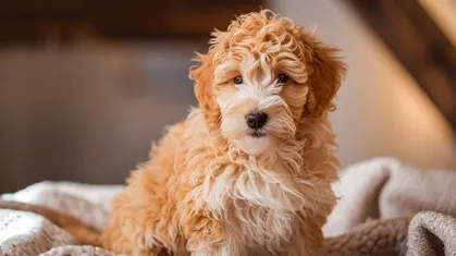 Expert 's Guide for Mini Goldendoodle Shedding Care & Management 15 Mini-Goldendoodel-Curly-Coats