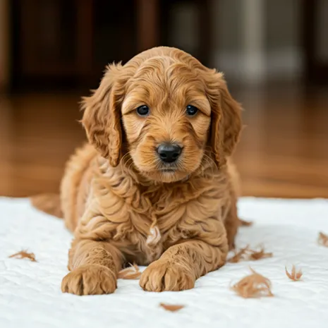 Expert 's Guide for Mini Goldendoodle Shedding Care & Management 1 mini-goldendoodle-shedding